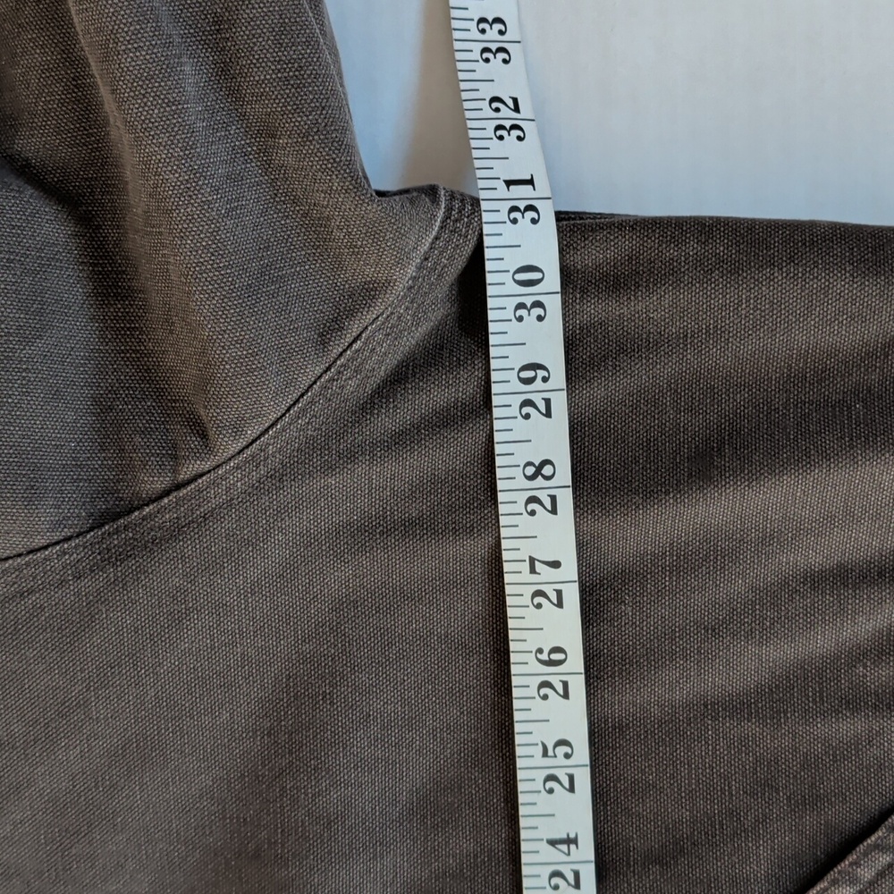 Vtg. Walls Zero Zone Insulated Fleece Lined Hooded Canvas Jacket 2XL Brown Green - Picture 12 of 16